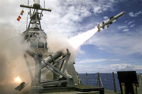 anti- ship Harpoon missiles