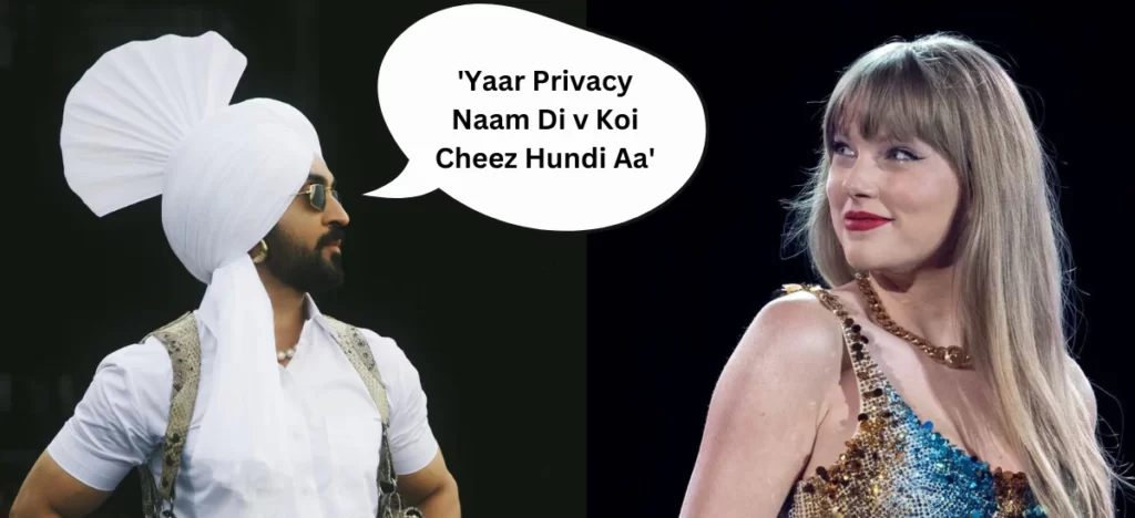 Diljit Dosanjh and Taylor Swift