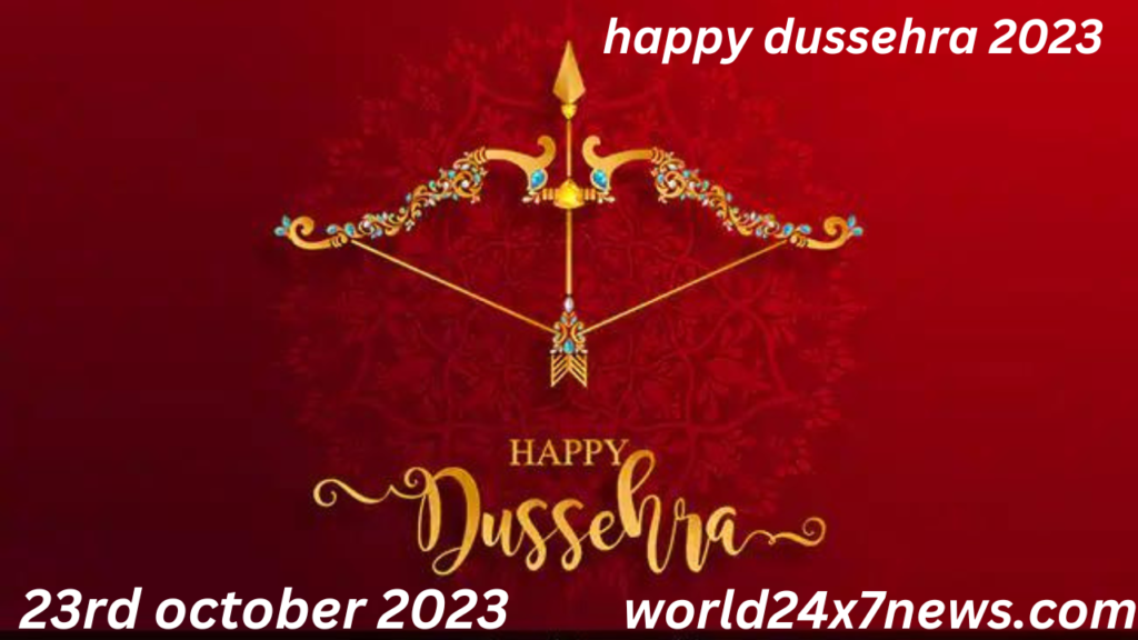 A vibrant Dussehra and Vijayadashami festival procession, showcasing the diversity of India's culture and traditions. in 2023 this festival will celevrate in 23rd of october 2023