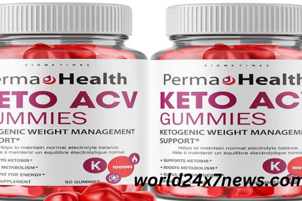 Perma Health Keto Gummies - A supplement bottle with natural ingredients for effective weight loss and enhanced well-being